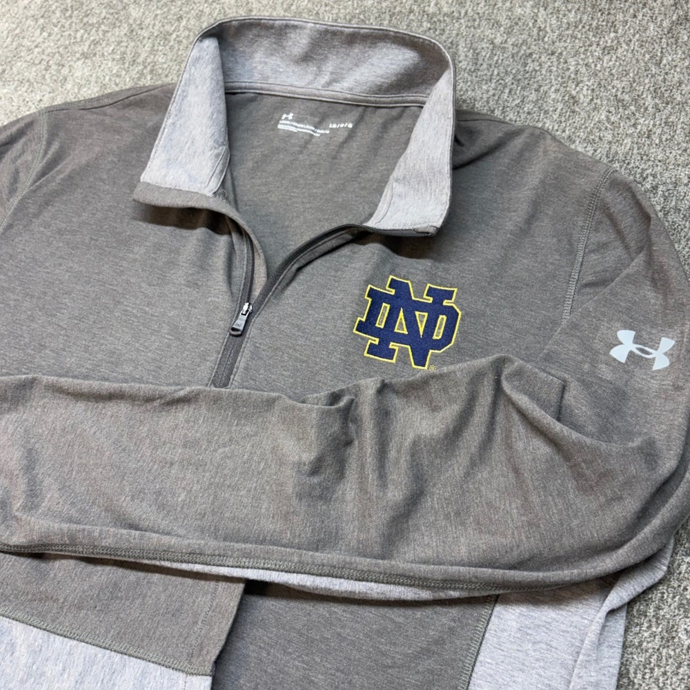 Under Armour Notre Dame Fighting Irish Mens Large Quarter Zip Pullover
